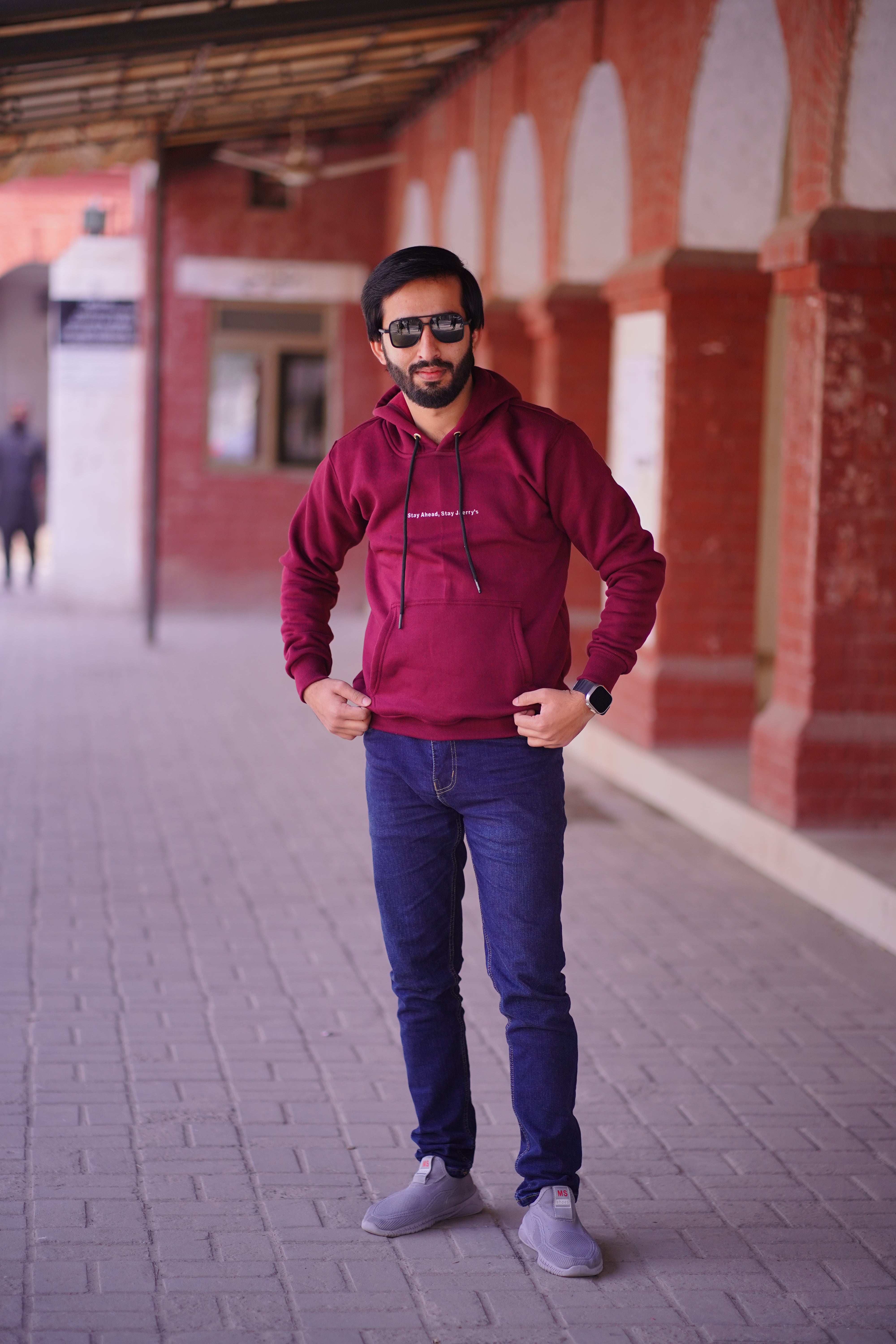 Stay Ahead, Stay Jaerry's - Maroon Hoodie