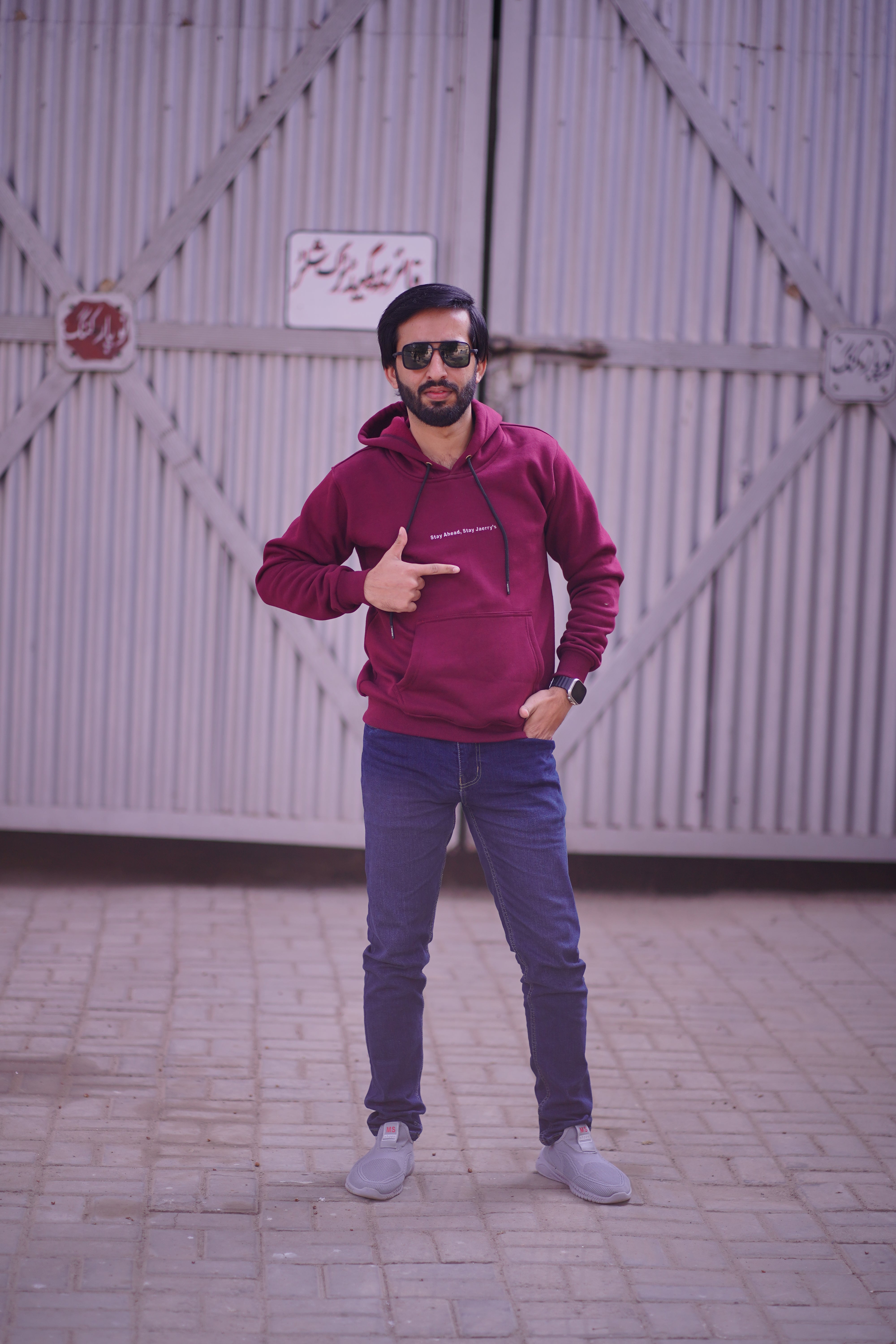 Stay Ahead, Stay Jaerry's - Maroon Hoodie