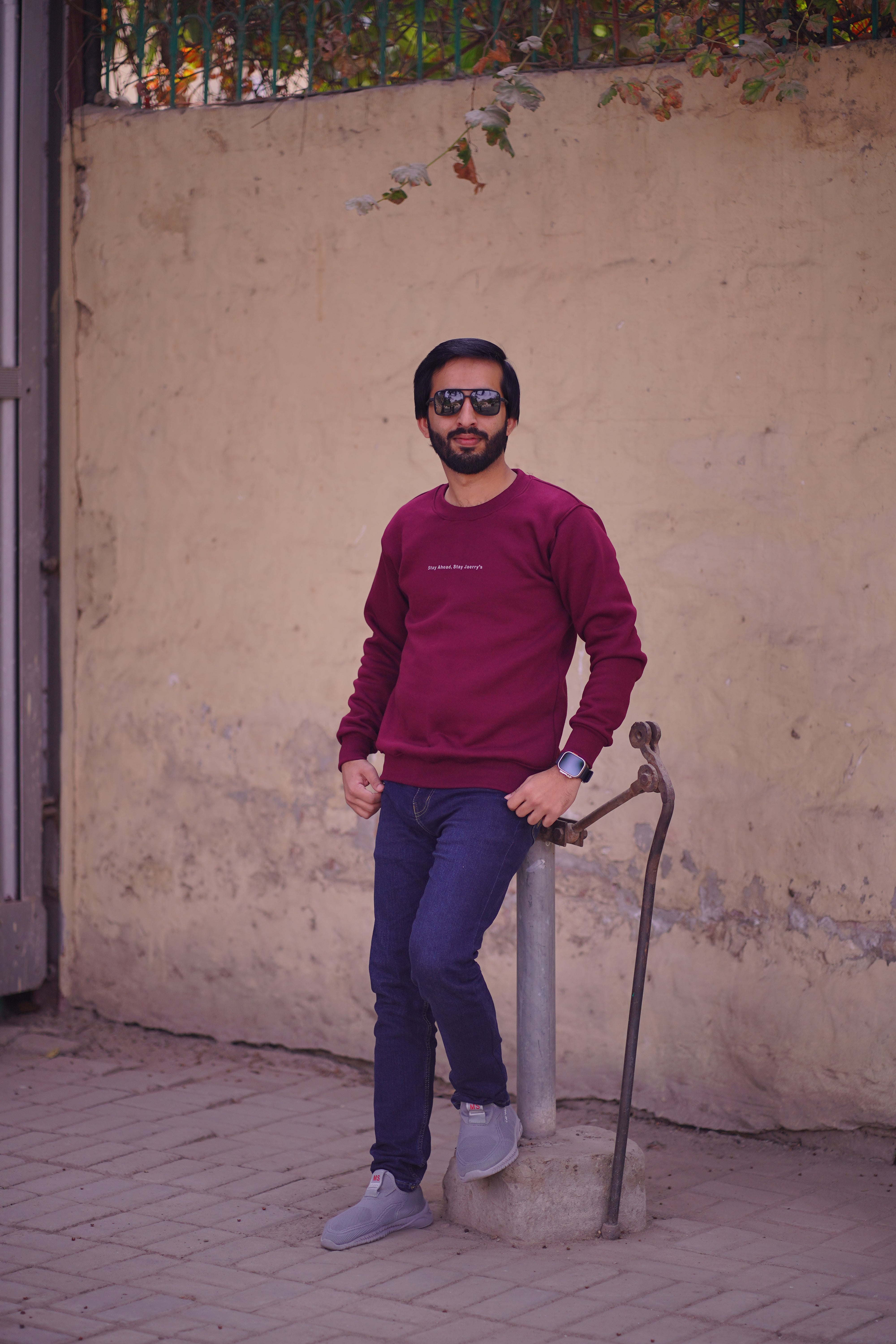 Stay Ahead, Stay Jaerry's - Maroon Sweatshirt