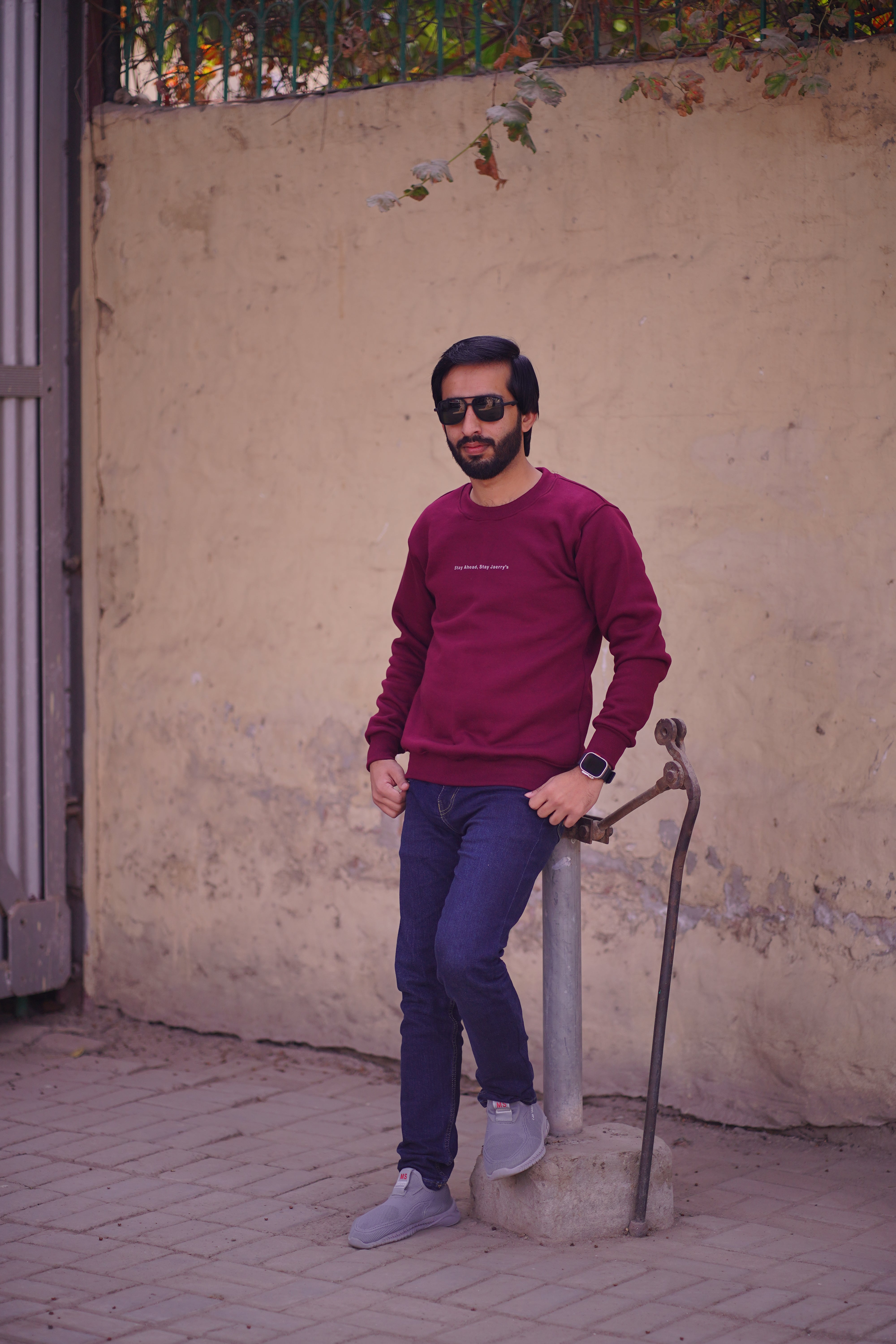Stay Ahead, Stay Jaerry's - Maroon Sweatshirt
