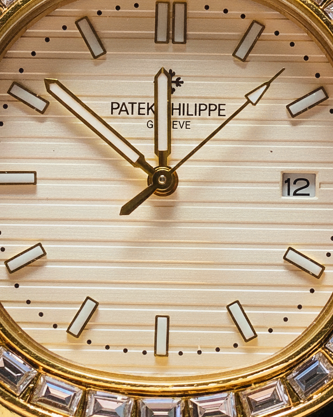 Patek Philippe Nautilus – Full Gold with Diamond Bezel
