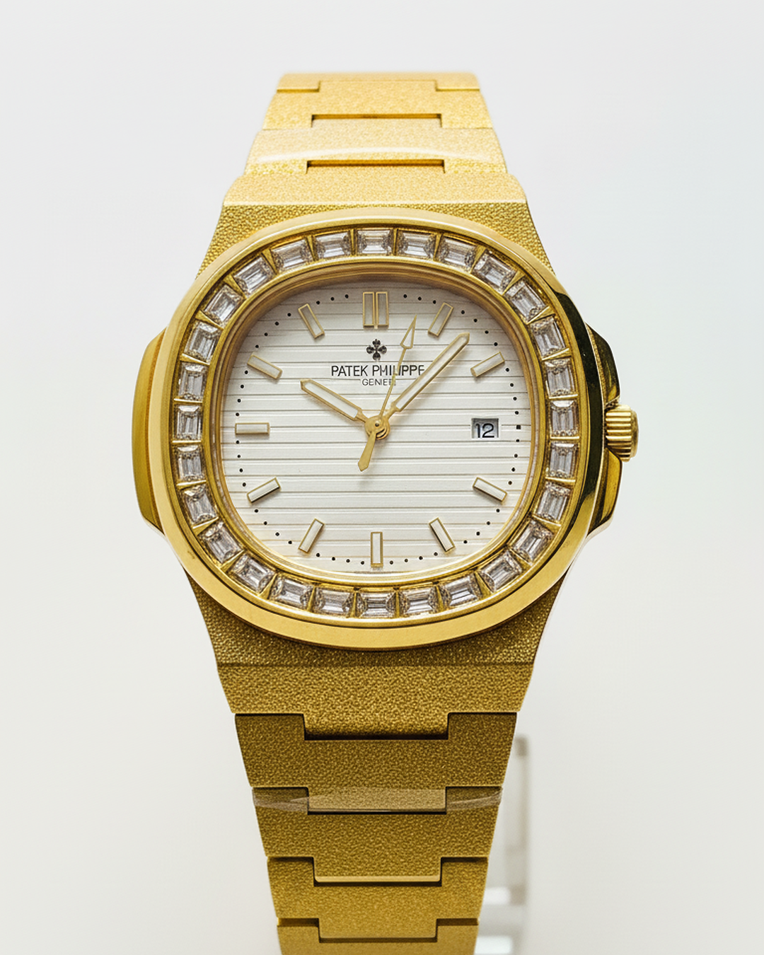 Patek Philippe Nautilus – Full Gold with Diamond Bezel