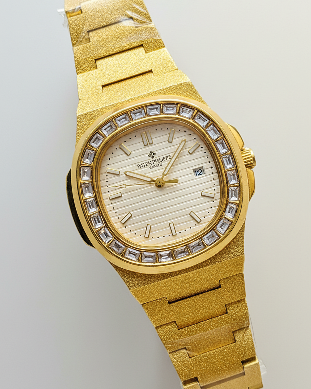 Patek Philippe Nautilus – Full Gold with Diamond Bezel