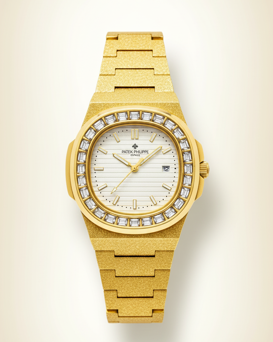 Patek Philippe Nautilus – Full Gold with Diamond Bezel